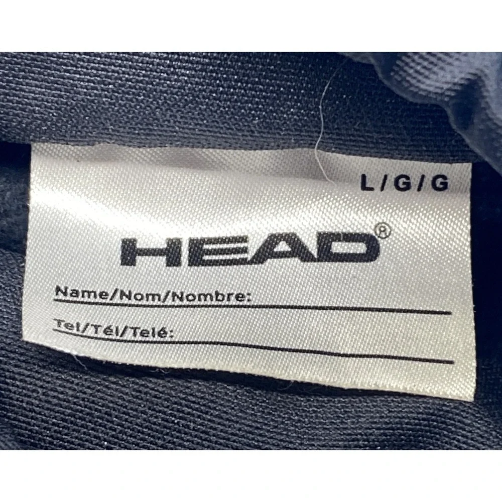 HEAD BLACK NYLON SKI WINTER GLOVES GIRLS BOY'S YOUTH CHILD LARGE 12 14